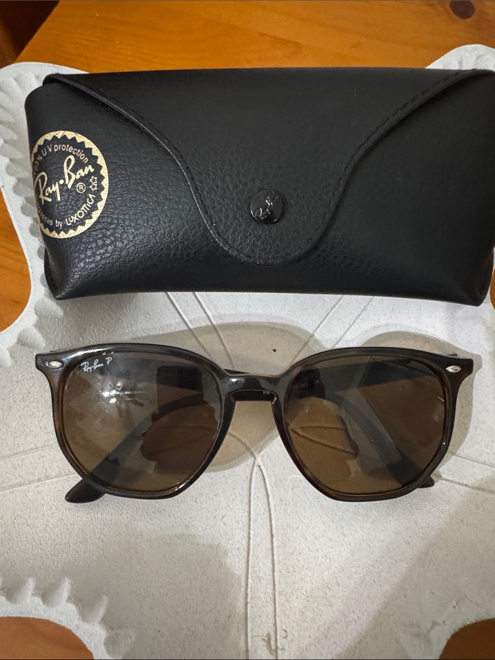 Ray-Ban 4306 Womens Tortoiseshell Frame Polarized Sunglasses